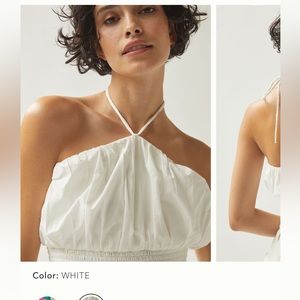 Maeve by Anthropologie Woven Halter Top size xs